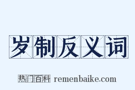 岁制反义词是什么意思的图片
